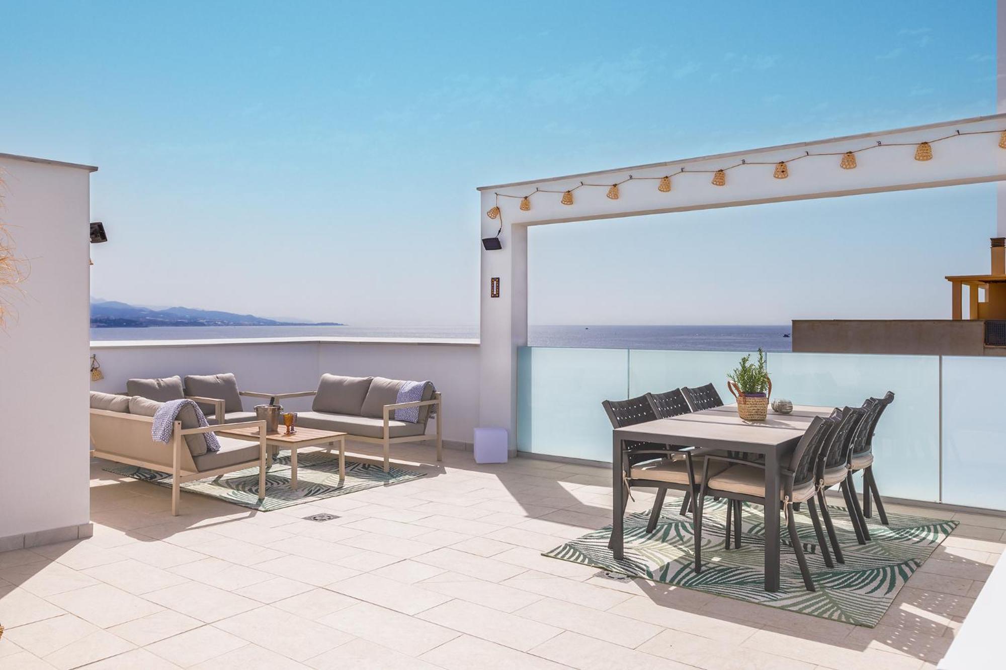 Ferienwohnung A&N Atico Vista Al Mar Torre Del Mar Exterior foto
