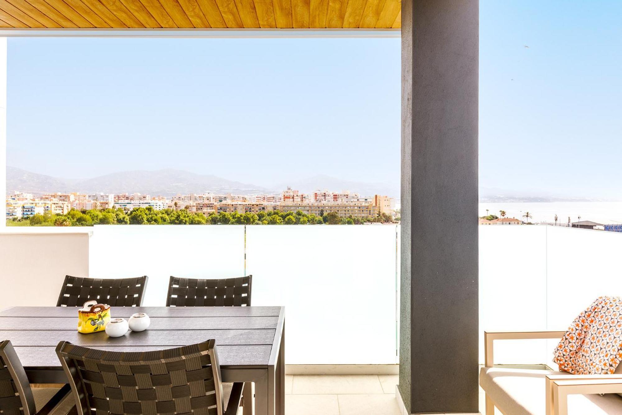 Ferienwohnung A&N Atico Vista Al Mar Torre Del Mar Exterior foto